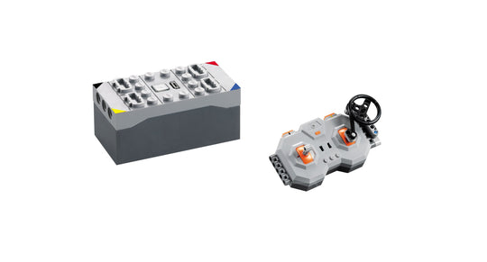 Spebrick Building Block Power Functiongs, Servo/L/M Motor, 2.4g Rechargeable Lithium Battery Case and Remote Control