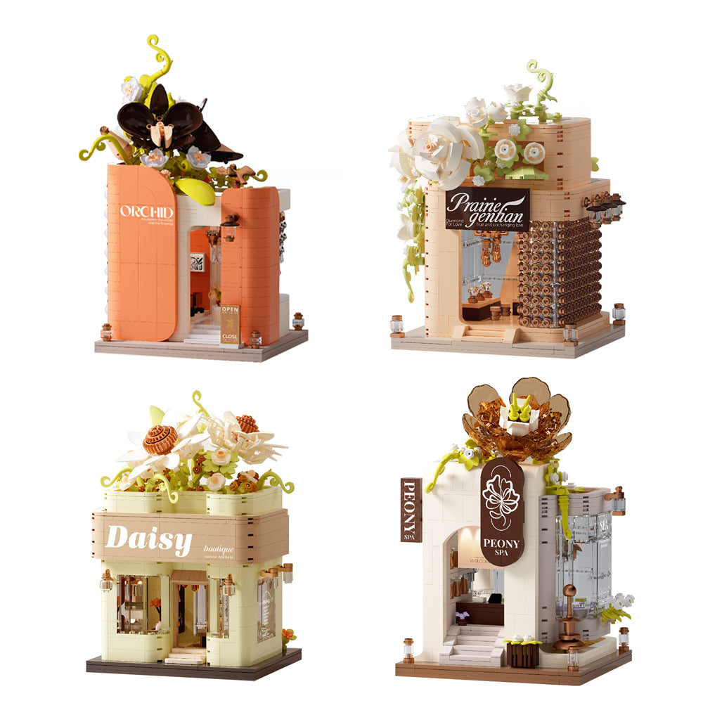 Spebrick 21321-21324 Garden-Themed Cabin