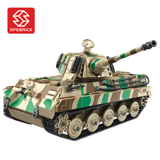 Spebrick 632016 Tiger King Heavy Armored Tank Building Block
