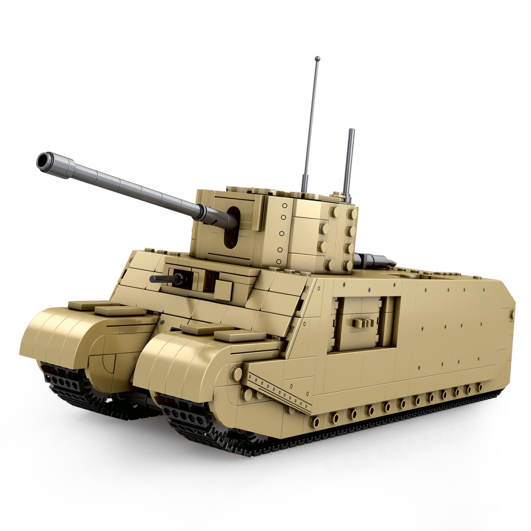 MISINI Technik 77032 TOG II – Set Costruzioni 1427 Pezzi, Modello Autorizzato World Of Tanks, Scala 1:30 - 5